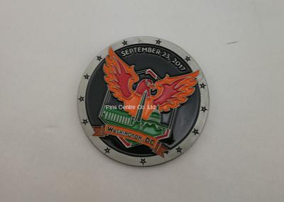 Diamond Cut Edge Military Coin , Personalized Hard Enamel Air Force Coins