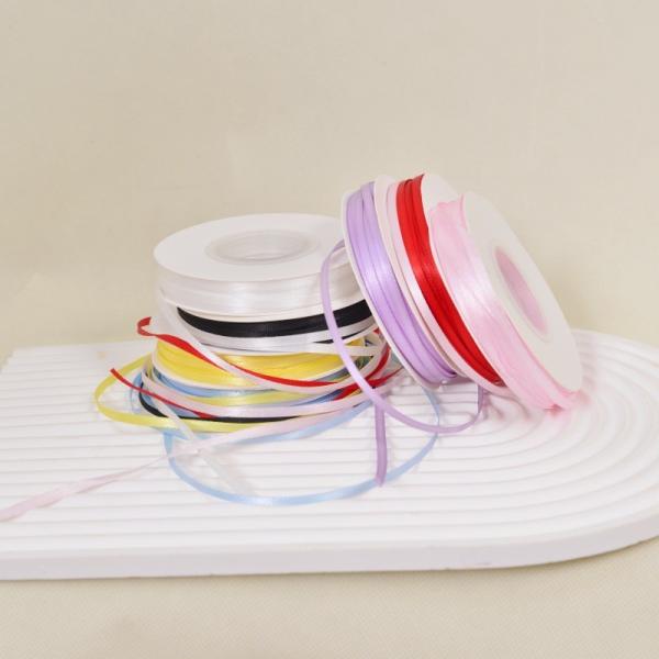 Birthday cake decoration 0.3cm bow ribbon handmade DIY bouquet floral bag flower gift box packaging ribbon