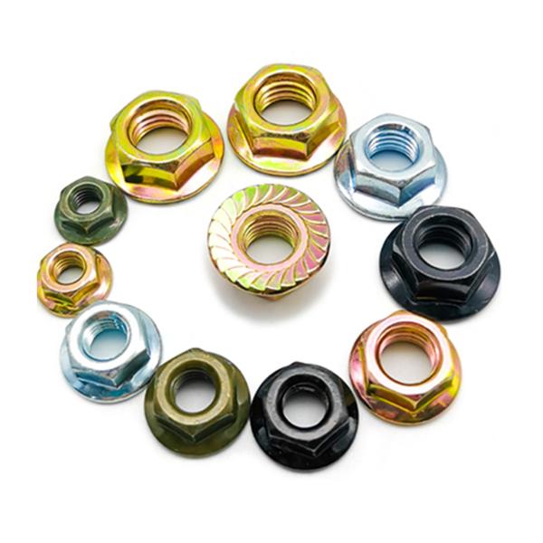 Din6923 Grade M4-M16 Stainless Steel Bolt Hexagon Flange Nuts