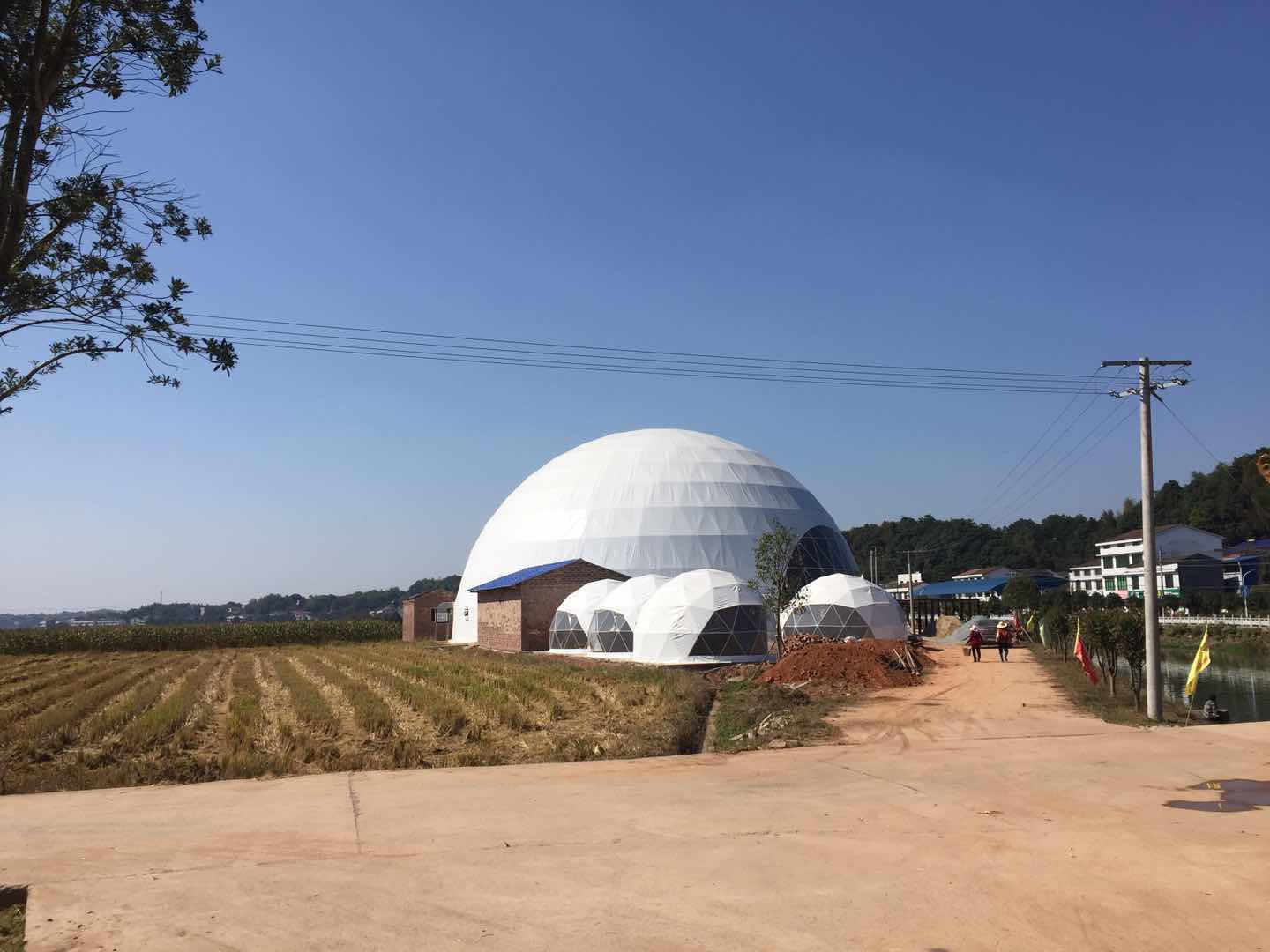 Укрытие дома курортного отеля шатра купола Glamping туризма 262 Ft геодезическое большое