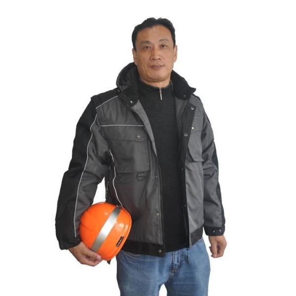 Классический теплый материал Оксфорда курток работы зимы с отделяемыми рукавами