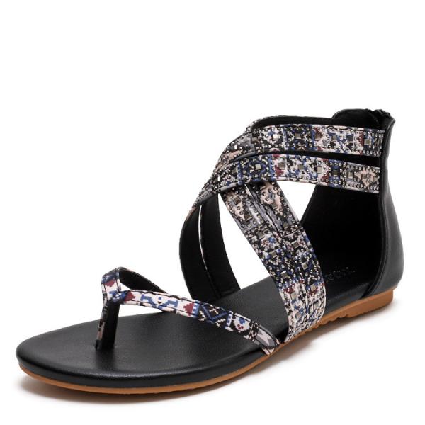 BS052 Wedge Heel Sandals Women'S BS048 Amazon Bohemian Sandals 2020 Summer New European And American Casual Sub-Ethnic R