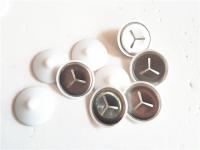 1-1/2 » rondelle de freinage d'individu de plastique blanc de couverture de diamètre pour les goupilles bimétalliques