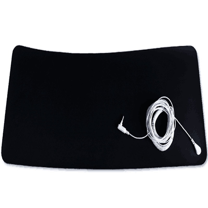 Maxsharer Organic Cotton Grounding Flat Sheet Twin Size Bedding 5% Silver Fiber with Earthing Grounding Cord Safety Product