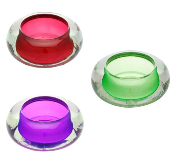 Glass Tealight Candle Holders