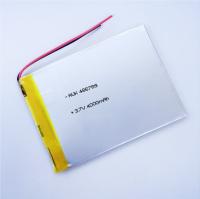 1S1P Batterie LiPo à haute capacité 1C Batterie polymère au lithium-ion 3,7v 4000mah