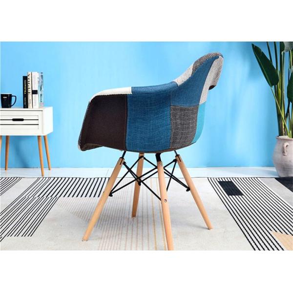 Solid Wood Leisure Hotel Nordic Scattered Patchwork Dining Chair
