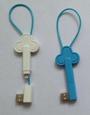 Archaized Key Shape Charging Data Sync Cable, USB To Lightning