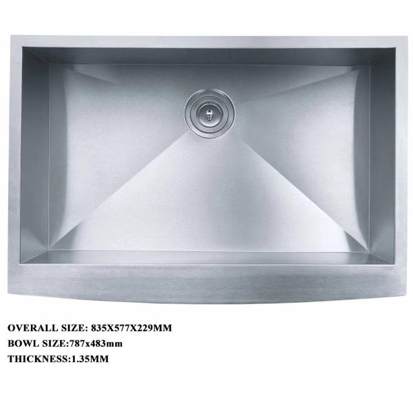Stainless Steel Kitchen Sink And Portable Sink With One Bowl for luxury kitchen