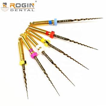 High Flexibility endo files Heat Activated Gold Niti Rotary Files