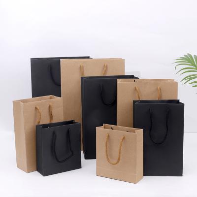 Custom Kraft Paper Shopping Bags 10x12in with Flat Handles
