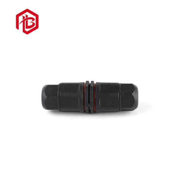Nylon preto 2 3 4 Pin L conectores impermeáveis do parafuso de T