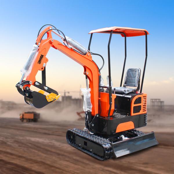 Free Shipping!!! EPA/EURO 5 Chinese Mini Excavator 1.2ton Excavator Cabin Mini Digger for Sale