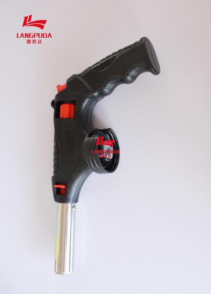 Stainless Steel Plastic BBQ Flame Gun , Camping Lighter Torch