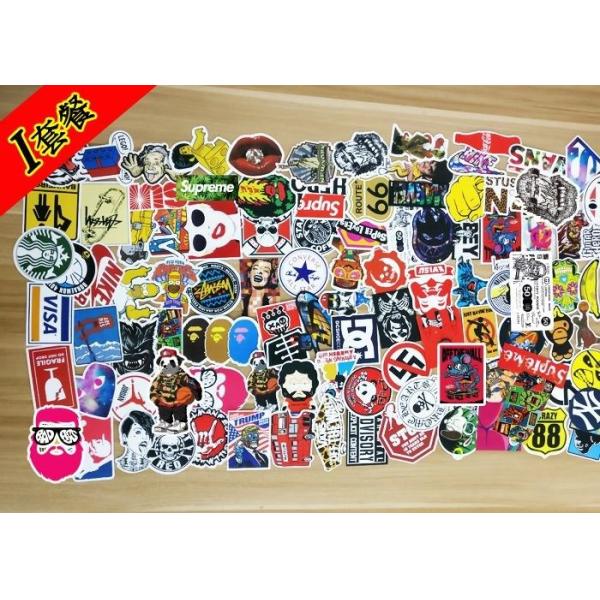 Classic Fashion Style Graffiti Cool Stickers Non Toxic For Moto Car / Suitcase