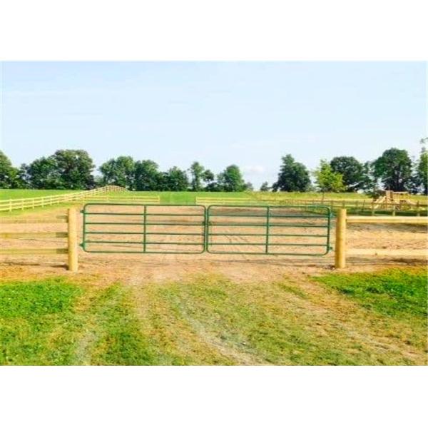Galvanized 1.2mm Driveway Farm Gate Metal Agricultural With Hingle