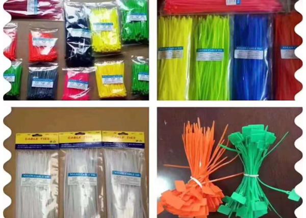 Lightweight Outdoor Camping Tools Self Locking Nylon Cable Zip Ties ROHS Approved