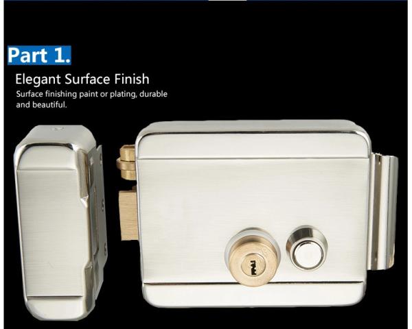 Electric Double Cylinder High Security Nickel Plating Rim Door Locks