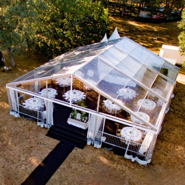 Outdoor Party Clear Wedding Marquee Tent PVC Fabric 15x20 SGS Certification