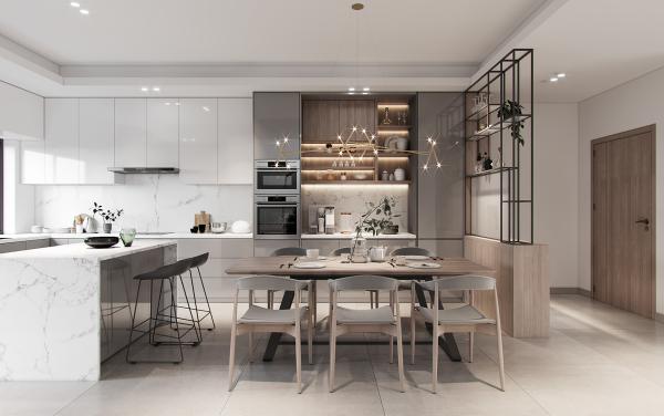 Strength  Durability Metallic Lacquer Kitchen Cabinet Modular Wood  CAD Drawing