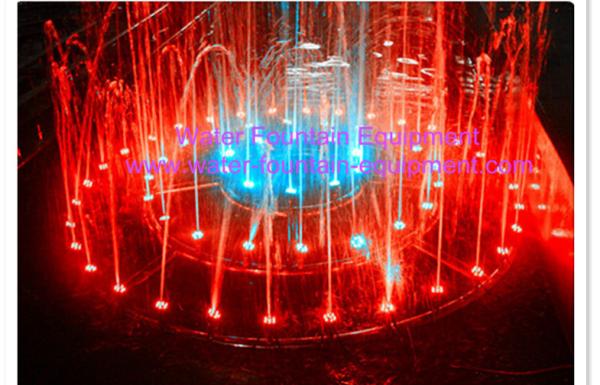 Dia 1m Round Water Fountain Equipment / Portable Music Control Fountain SS304