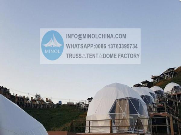 HotDIP Galvanized Geo Tent Dome With Heat Proof Aluminium Layer