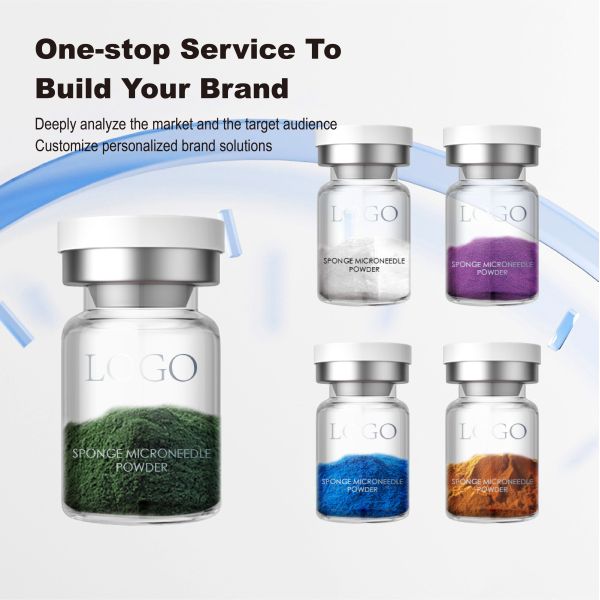 Custom Private Label Sponge Microneedle Powder Sqt Spongilla Sponge Spicule Bio Microneedling Sponge Microneedles