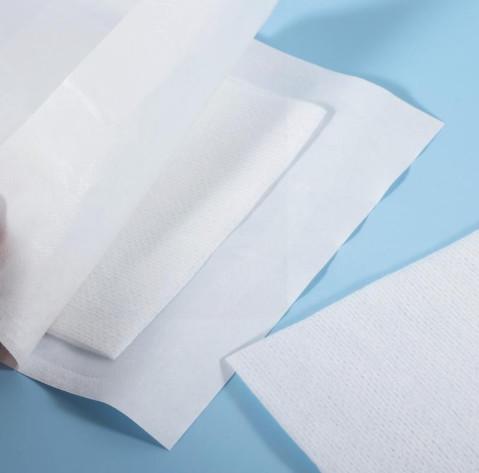 Non Woven Cotton Pad Wool Surgical Absorbent 85 93 Whiteness CE  FDA Disposable Wound non woven Pad Swab Non Woven Gauze Swab gauze sponge