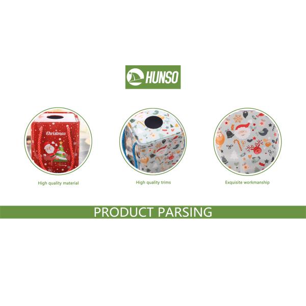 Cute Christmas Metal Cookie Gift Tin Cans Custom Printing Holiday Decorative