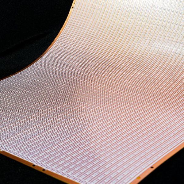 2025 Model LED Light Strip Board with 75 LED Beads per PCS and 12V Safe Voltage - Double-Sided White Film FPC Board