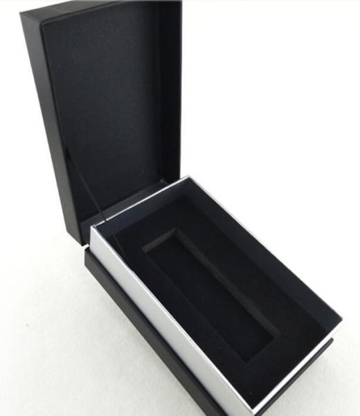 Silver or gold foil hot stamping custom logo printing paper cardboard Jewelry necklace luxury packing box bagease packa