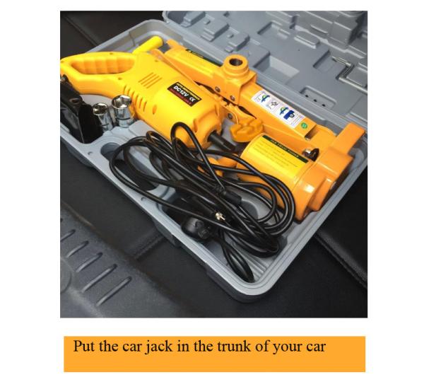 2 TON ELECTRIC SCISSOR CAR LIFT JACK WRENCH 12V CIGARETTE ADAPTER