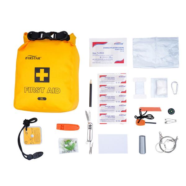 Yellow 3L Travel First Aid Kits  420D TPU Waterproof Emergency Bag