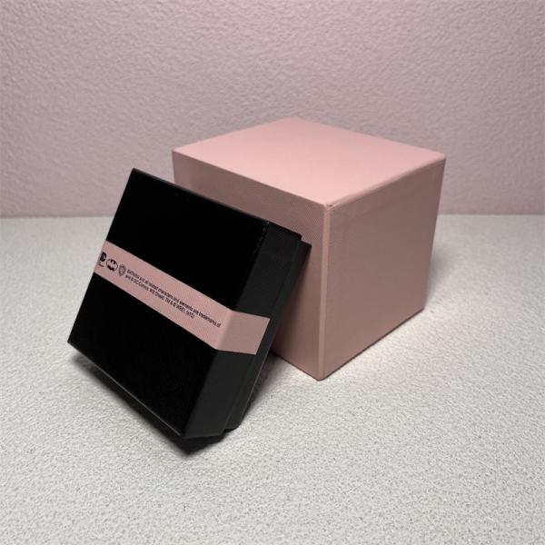 Hot Stamping Logo Gifts Packing Boxes Pink Black Perfume Collection Box