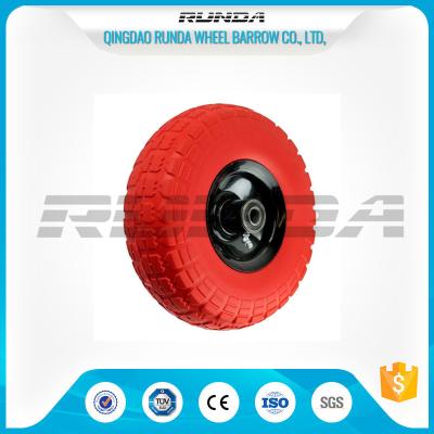 Tool Cart PU Foam Wheel Offset Hub , PU Trolley heels 136kg Max Loading