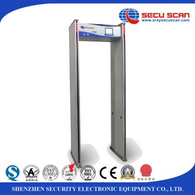 Branco 8 16 24 detecções multi - caminhada da zona através da porta da segurança do detector de metais