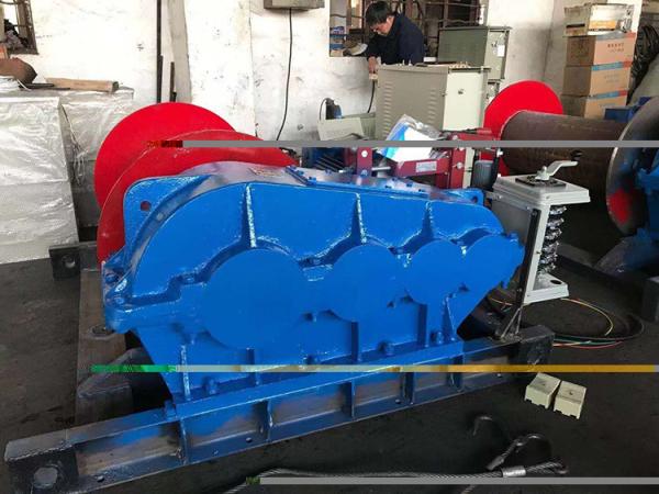 Pulling Drum Electric Wire Rope Winch 25T 9M/Min 500m Lifting