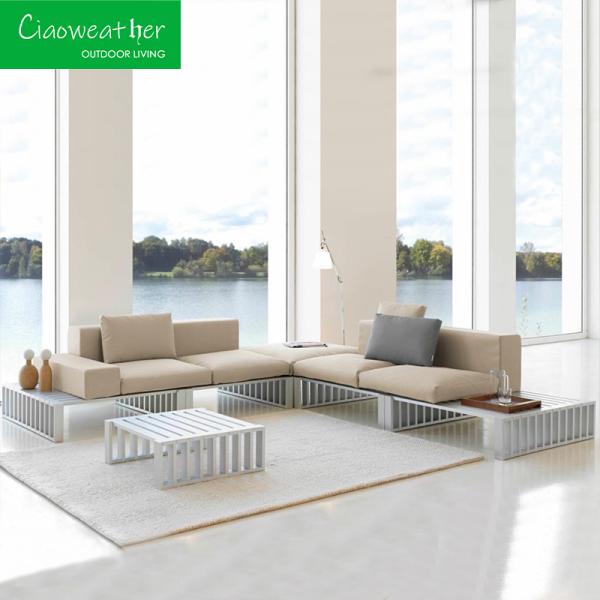 Modern Aluminum Outdoor Patio Furniture Garden Aluminum Sofa Set for Hotel Restaurant Banquet Home and Coffee