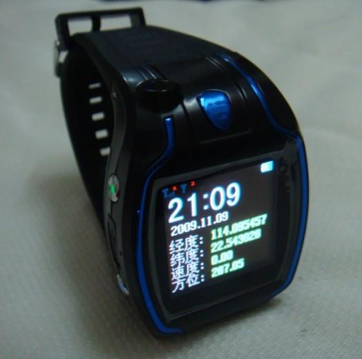 Watch Phone GPS Tracker W/ SOS Button For Emergent Call & Position Coordinates LED Display