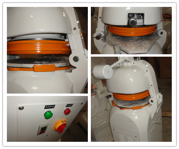 0.75KW Bread Baking Equipment , Semi / Full Automatic Dough Divider Rounder Machine