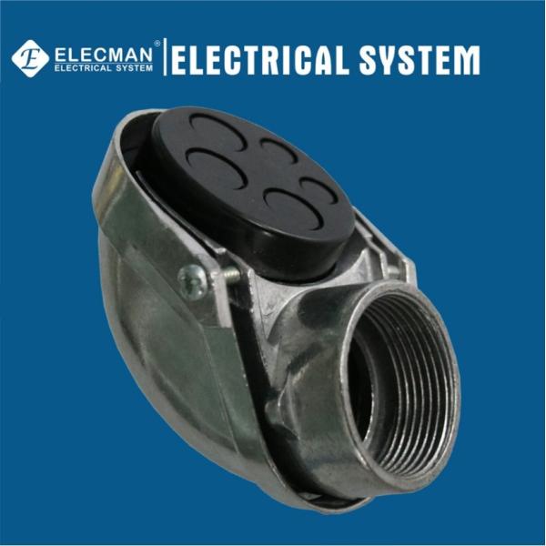 Алюминиевым крышка продетая нитку обслуживанием проводника входа электрическое 1