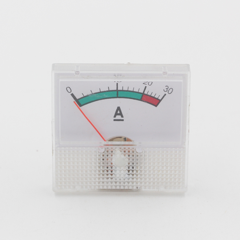 48*45mm Analog Panel DC Ammeter Shunt Meter 0-30A DC Moving Coil Single Phase AC/DC 80V-270V 50/60Hz for Voltage Ampere