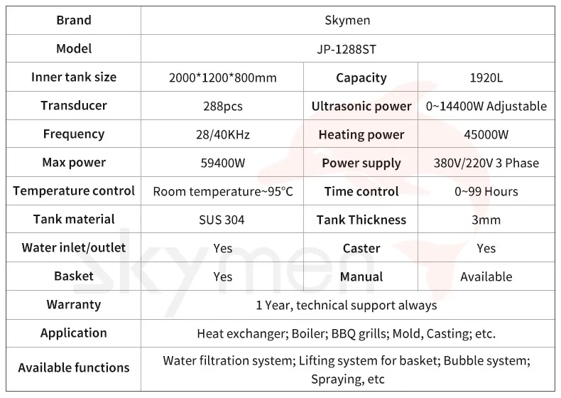 8000L Industrial Ultrasonic Cleaner Tank 28/40kHz for Air Cooler