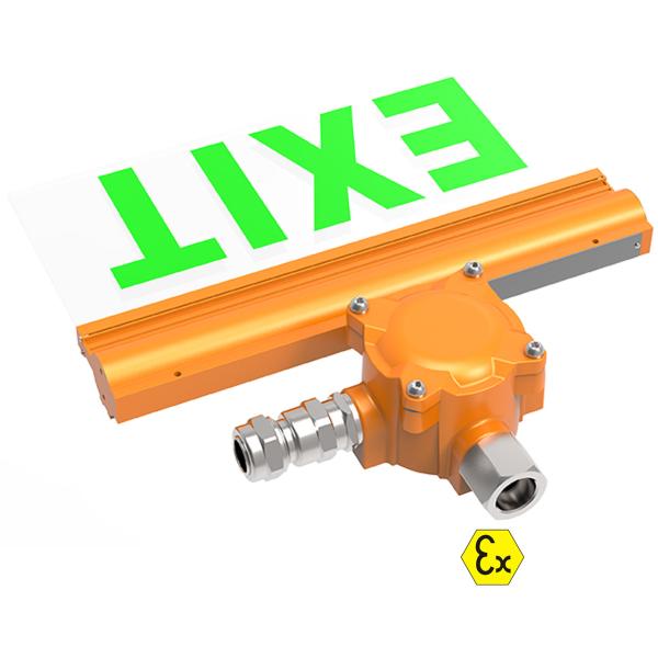 6W/0.5W Atex Emergency Lighting Explosion Proof Exit Light Maintained Type