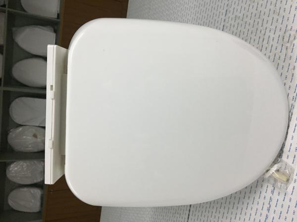 White Self Closing Toilet Seat Lid , Toilet Seat Cover For Elongated Toilet