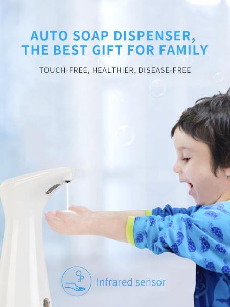 2kg Refillable Touch Free 200ml Electric Hand Sanitizer Dispenser Foam Soap For Hotel
