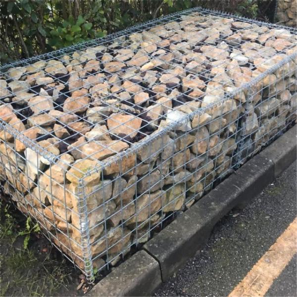 European Conformity Galvanized Galfan Weld Mesh Panel Balcony Landscape Stone Cage Fence