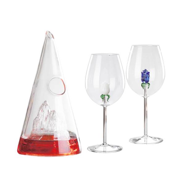 Décanteur de vin de cristal sans plomb en vrac.