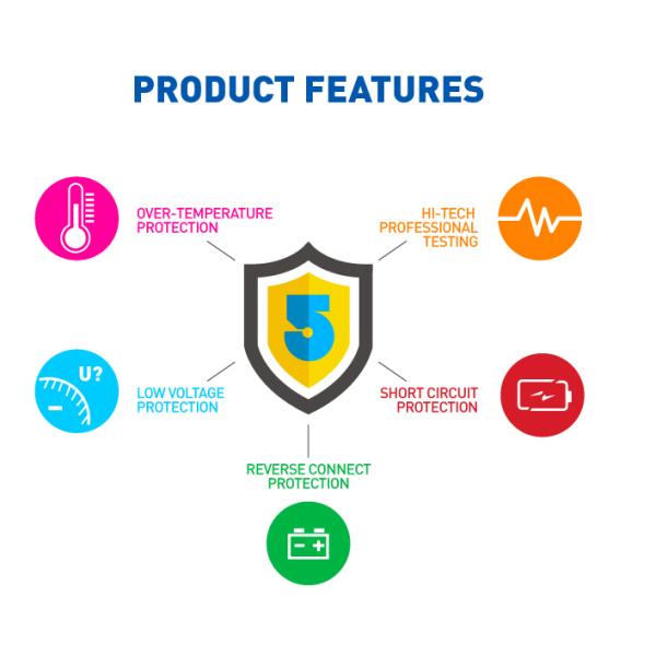 65W 12V 24V 5A 10A 20A DC AGM Sealed Lead Acid Battery Charger For Cars