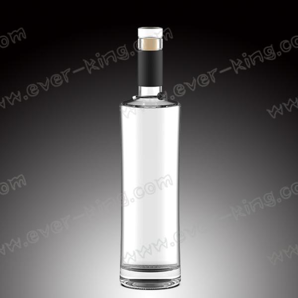 Бутылки ликера 500ML горячего напыления прозрачные стеклянные со стеклянной верхней частью